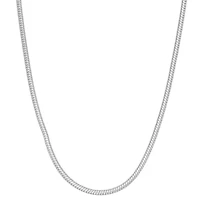 Unisex Adult Sterling Silver 24 Inch Chain Necklace