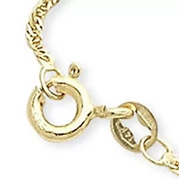 Made In Italy 14K Yellow Gold 18" Singapore Chain Necklace