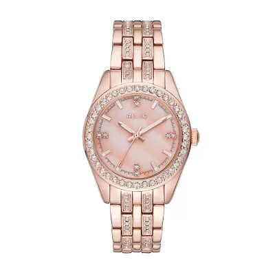 Relic By Fossil Womens Rose Goldtone Bracelet Watch Zr34421