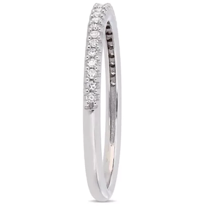 Womens 1 CT. T.W. Natural White Diamond 14K Gold Wedding Band