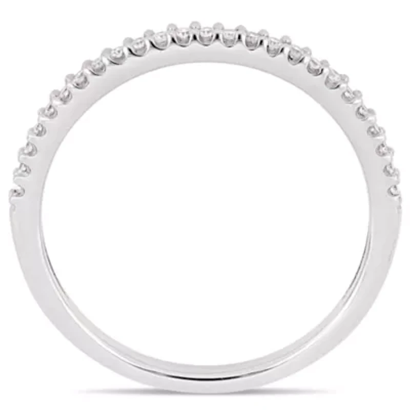 Womens 1 CT. T.W. Natural White Diamond 14K Gold Wedding Band