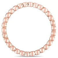 Womens 1/4 CT. T.W. Natural White Diamond 10K Rose Gold Eternity Wedding Band