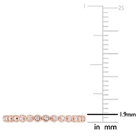 Womens 1/4 CT. T.W. Natural White Diamond 10K Rose Gold Eternity Wedding Band