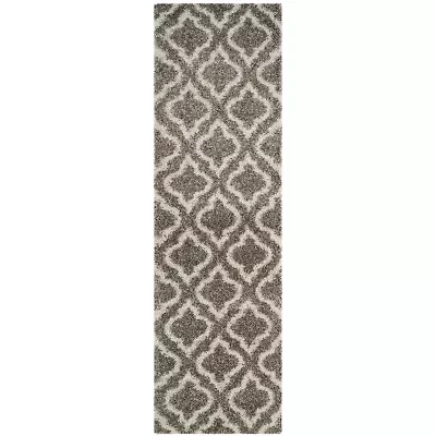 Safavieh Hudson Shag Collection Toireasa Geometric Runner Rug