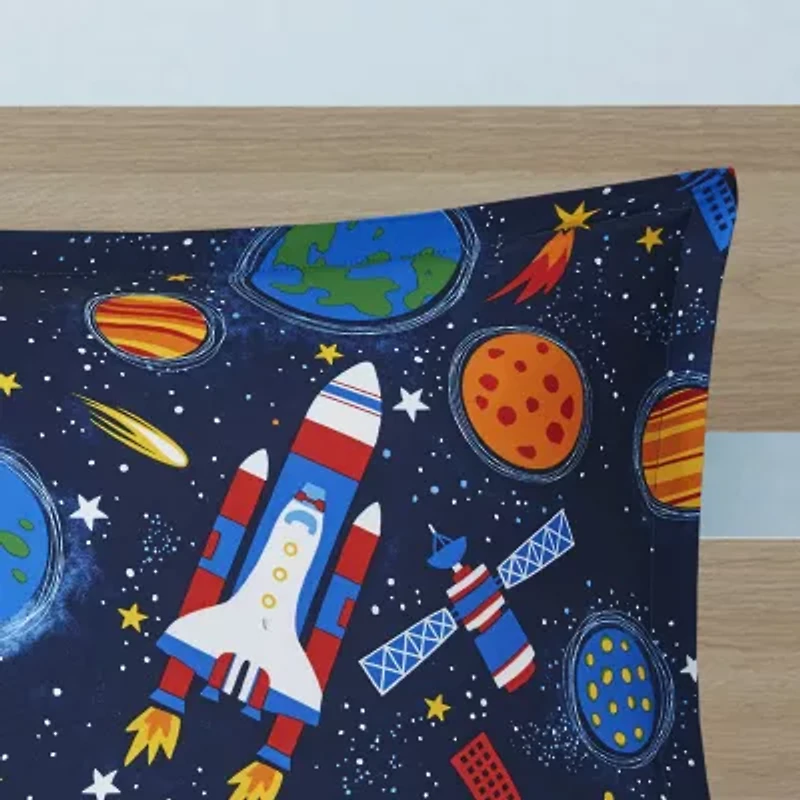 Intelligent Design Kids Conner Transportation Comforter Set with decorative pillow