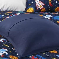 Intelligent Design Kids Conner Transportation Comforter Set with decorative pillow