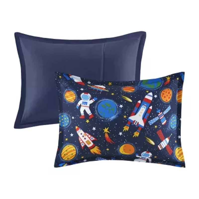 Intelligent Design Kids Conner Transportation Comforter Set with decorative pillow