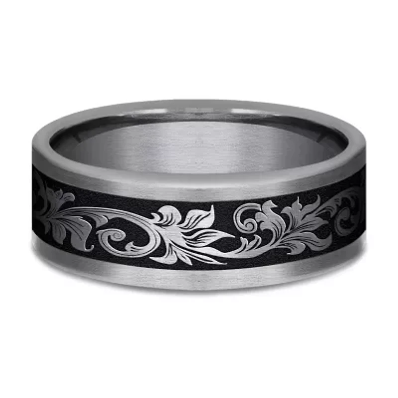 Mens 8MM Tantalum Titanium Wedding Band