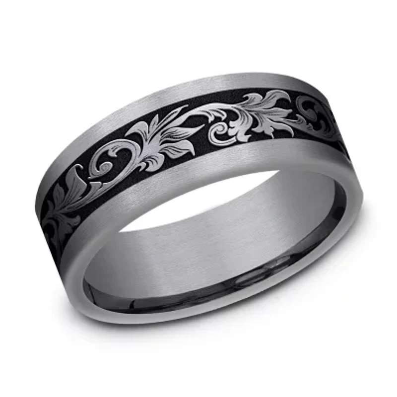 Mens 8MM Tantalum Titanium Wedding Band