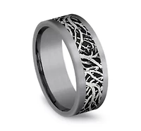 Mens 8MM Tantalum Wedding Band
