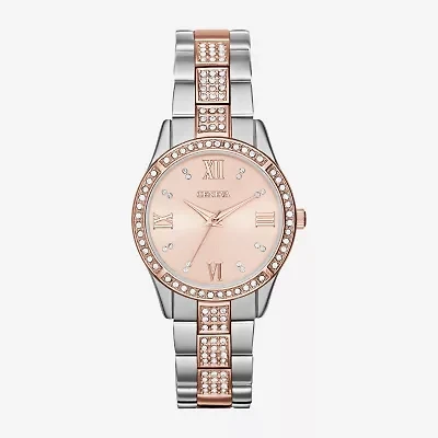 Womens Crystal-Accent Bracelet Watch