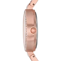 Geneva Ladies Womens Crystal Accent Rose Goldtone Bracelet Watch Fmdjm232