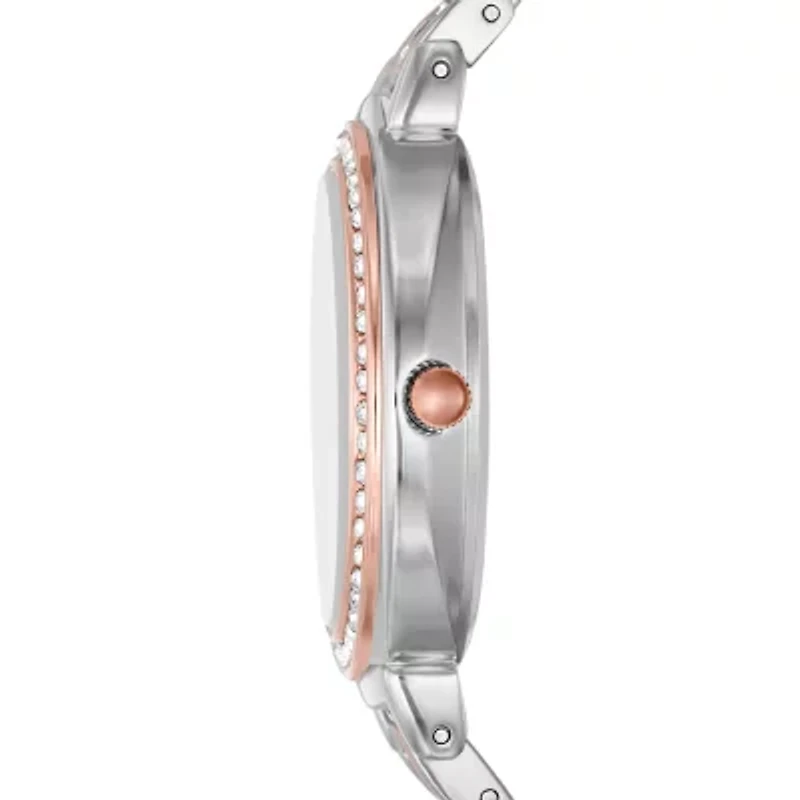 Geneva Ladies Womens Crystal Accent Two Tone Bracelet Watch Fmdjm236