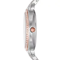 Geneva Ladies Womens Crystal Accent Two Tone Bracelet Watch Fmdjm236