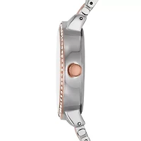 Geneva Ladies Womens Crystal Accent Two Tone Bracelet Watch Fmdjm242