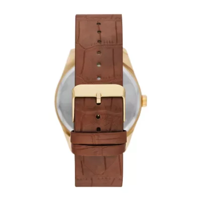 Opp Mens Brown Strap Watch Fmdjo225