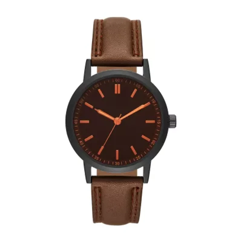 Mens Brown Strap Watch Fmdjo230