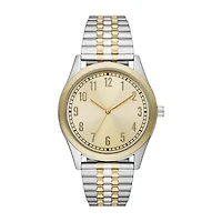 Mens Two Tone Stainless Steel Expansion Watch Fmdjo234