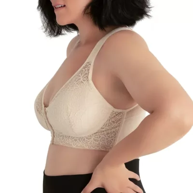 Leading Lady  The Nora - Shimmer Support Back Lace Front-Closure Bra 5530