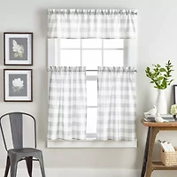 CHF Buffalo Check 3-pc. Rod Pocket Window Tier