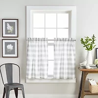 CHF Buffalo Check 3-pc. Rod Pocket Window Tier