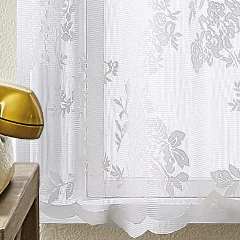 CHF Sibella Lace Rod Pocket Tailored Valance