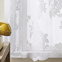 CHF Sibella Lace Rod Pocket Tailored Valance