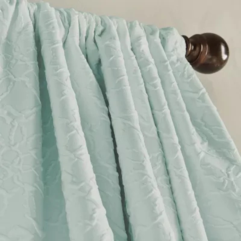 CHF Bloomsbury Rod Pocket Light-Filtering Single Curtain Panel