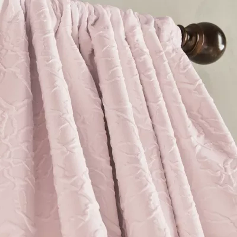 CHF Bloomsbury Rod Pocket Light-Filtering Single Curtain Panel