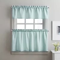 CHF Solid Twill 3-pc. Rod Pocket Window Tier