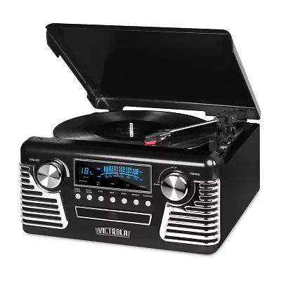 Victrola V50-200 50's Retro Stereo with Turntable, CD Player and Bluetooth