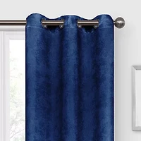 Regal Home Austin Grommet Top Embossed Blackout Set of 2 Curtain Panel
