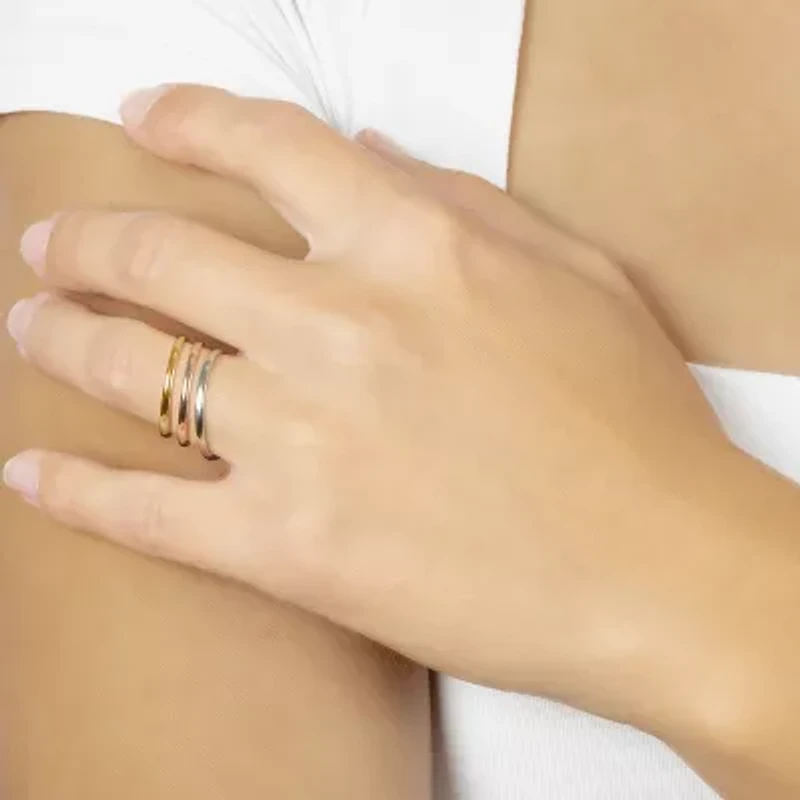Silver Treasures Womens Sterling Ring Set