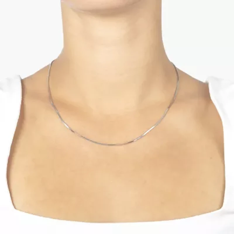 Silver Treasures Made Italy Sterling 18-24" Snake Chain Necklace