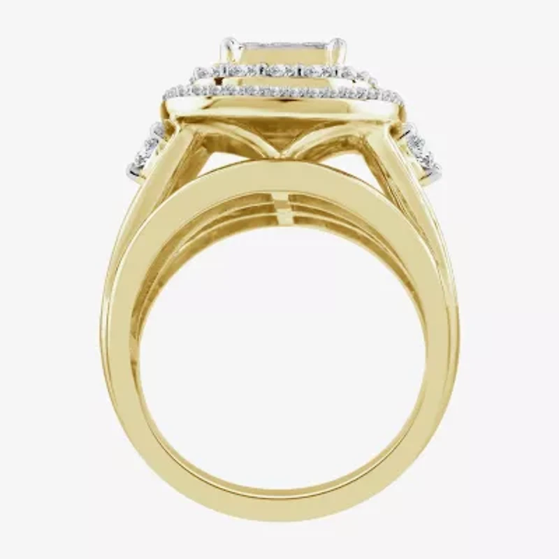 Womens 2 CT. T.W. Natural White Diamond 10K Gold Engagement Ring
