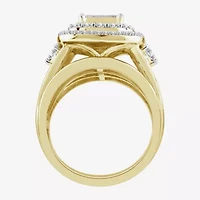 Womens 2 CT. T.W. Natural White Diamond 10K Gold Engagement Ring