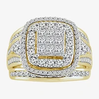 Womens 2 CT. T.W. Natural White Diamond 10K Gold Engagement Ring