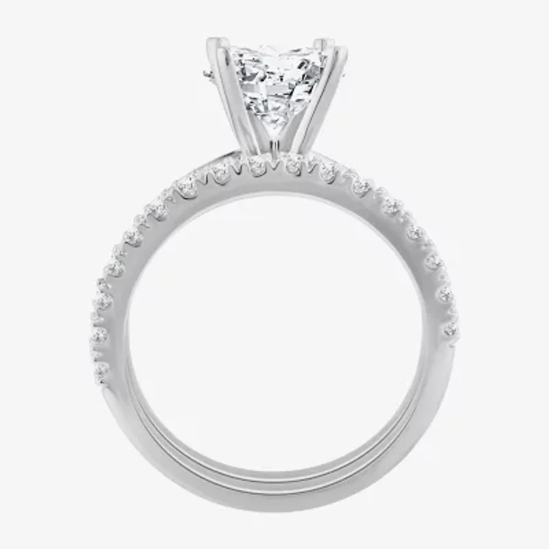 2 1/2 CT. T.W. Lab-Grown (F / VS2) Diamond Round Solitaire Bridal Set 10K or 14K Gold