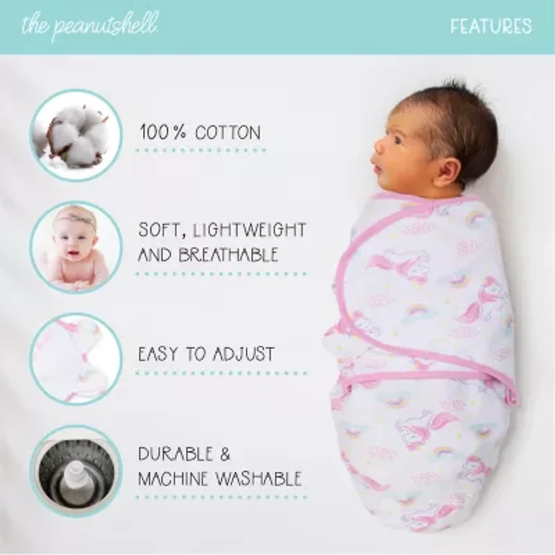 The Peanutshell 3-pc. Swaddle Blanket