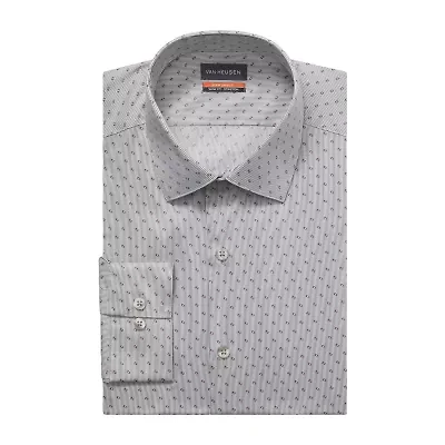Van Heusen Big Stain Shield Mens Regular Fit Stretch Fabric Long Sleeve Dress Shirt