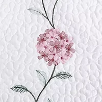 Beatrice Home Fashions Carnation Embroidered Bedspread