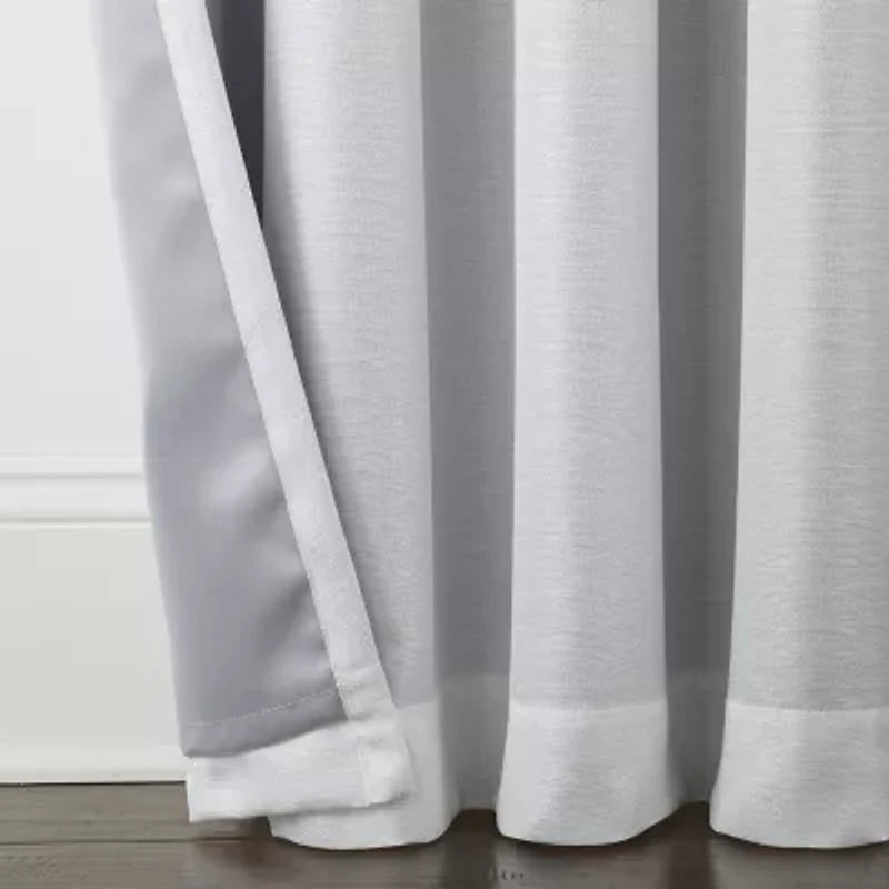 Max Blackout Prescott Grommet Top 100% Single Curtain Panel