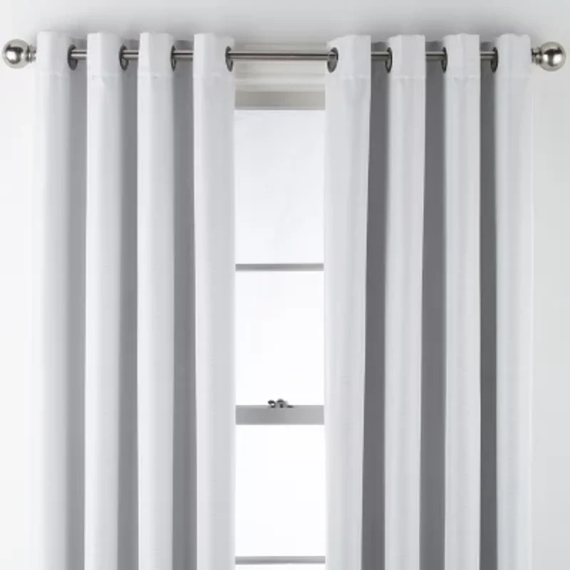 Max Blackout Prescott Grommet Top 100% Single Curtain Panel