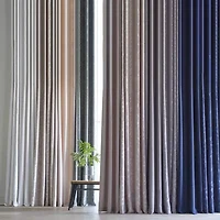Linden Street Gwen Basketweave Grommet Top Light-Filtering Single Curtain Panel