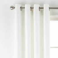 Linden Street Gwen Basketweave Grommet Top Light-Filtering Single Curtain Panel