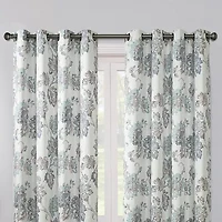 Max Blackout Prescott Print Grommet Top 100% Single Curtain Panel