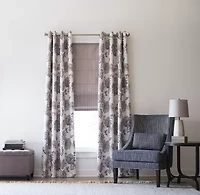 Max Blackout Prescott Print Grommet Top 100% Single Curtain Panel