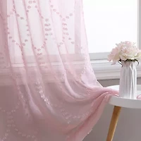Laura Ashley Ethel Rod Pocket Embroidered Sheer Set of 2 Curtain Panel