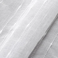 Laura Ashley Lehman Rod Pocket Sheer Set of 4 Curtain Panel