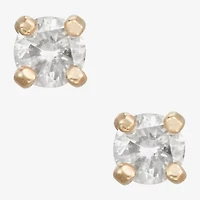 1/10 CT. T.W. Natural White Diamond 14K Gold 2.5mm Round Stud Earrings